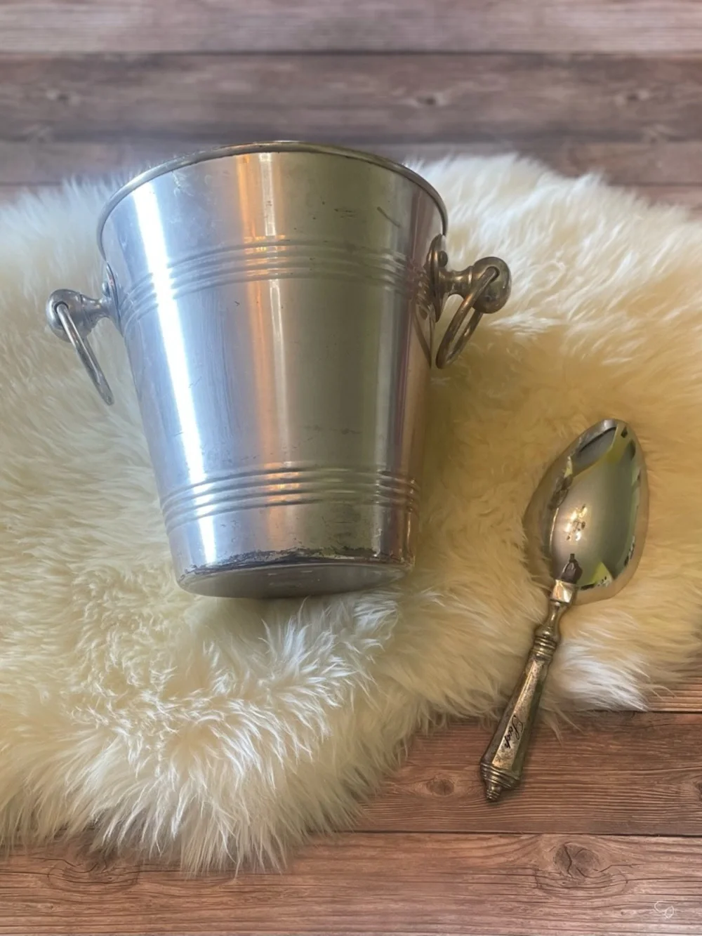 Pottery Barn | champagne bucket and Scoop